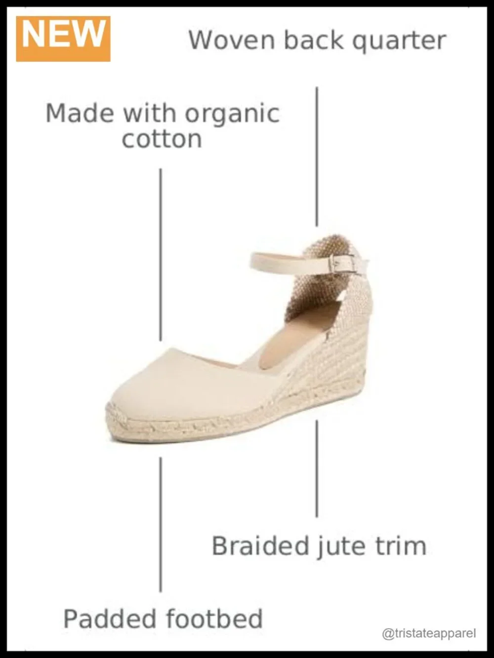 Carol 6 Wedge Espadrilles Leather Rubber Sole Ankle Strap Casual Summer